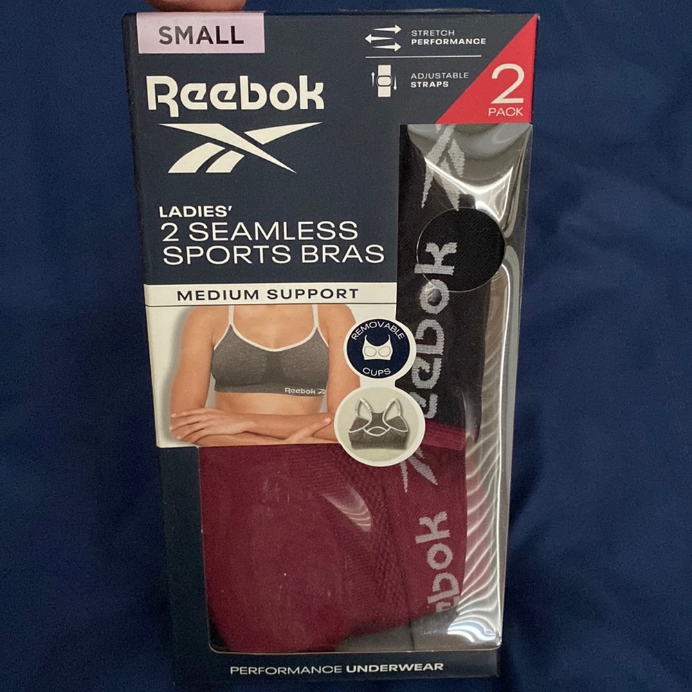 Reebok Ladies 2 Seamless Sports Bra